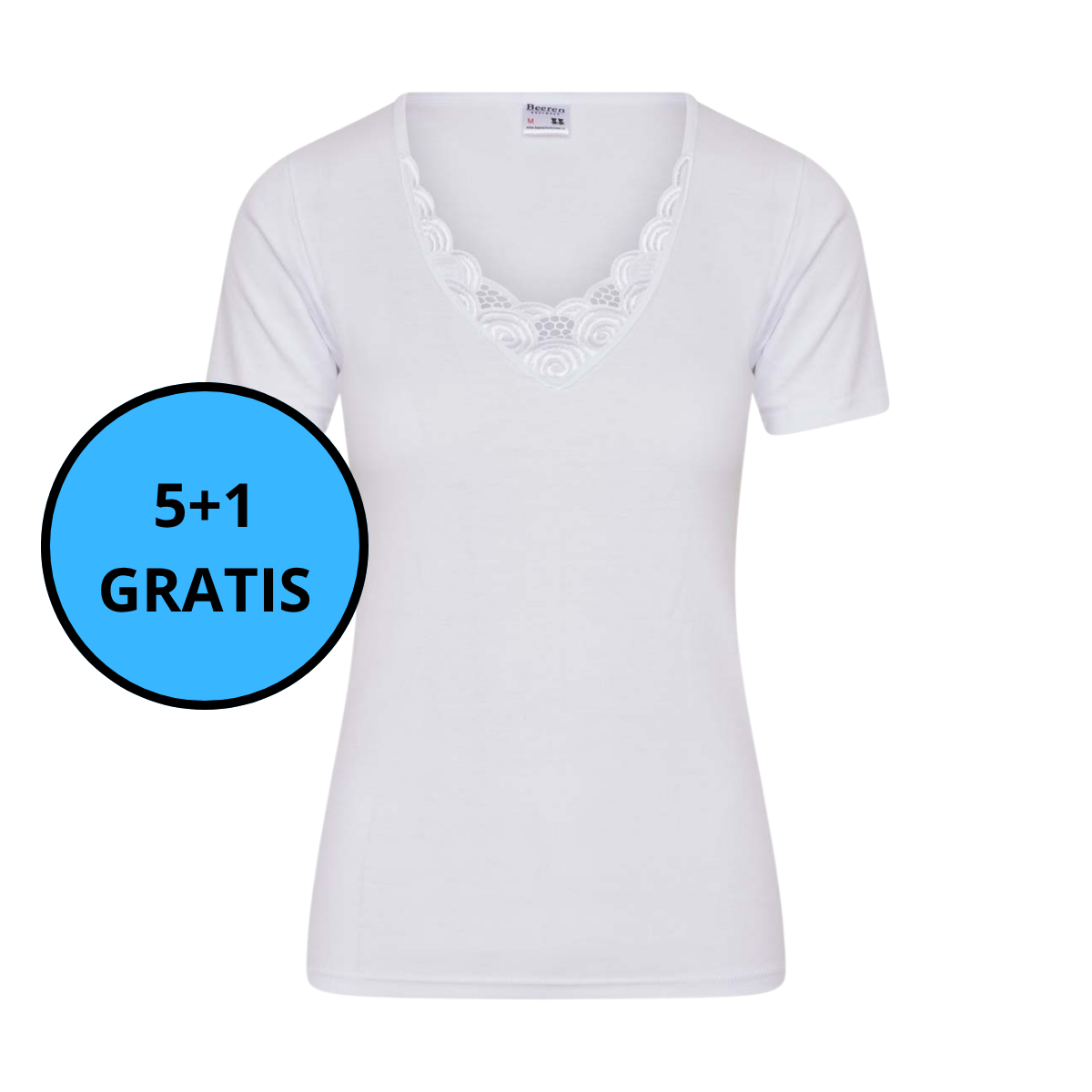 Beeren Bodywear - Onderblouse Korte Mouw Beatrix 5+1 GRATIS