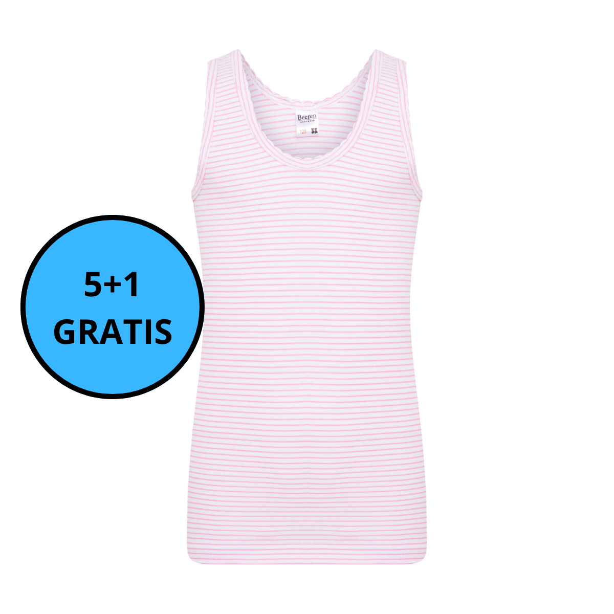 Beeren Bodywear - Meisjes Hemd Cindy 5+1 GRATIS