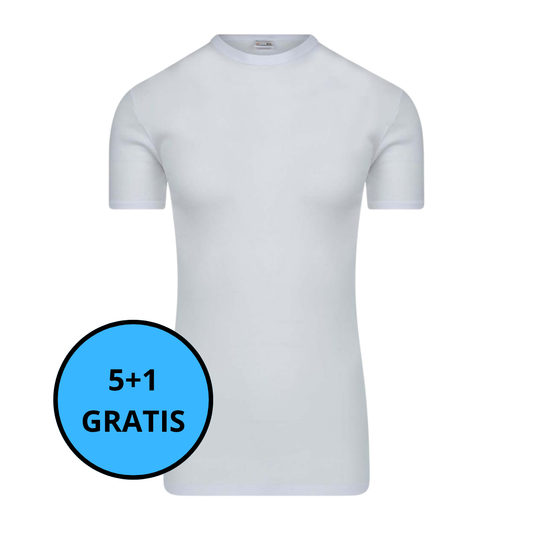 Beeren Bodywear - Heren Shirt EXTRA LANG Ronde Hals Joep 5+1 GRATIS