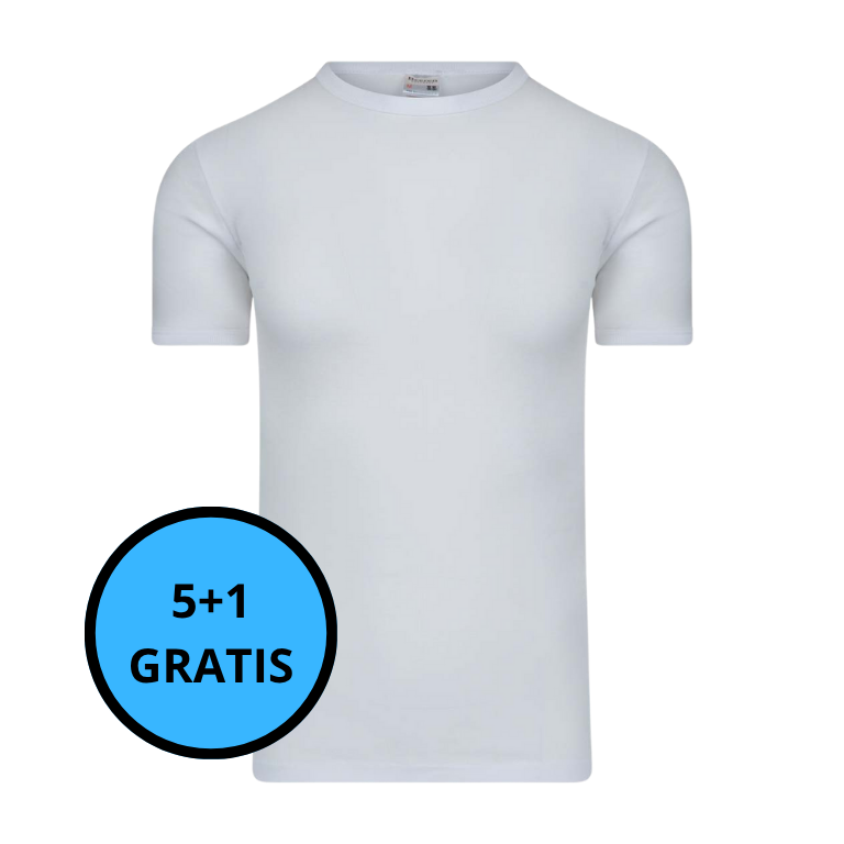 Beeren Bodywear - Heren Shirt Ronde Hals Jan 5+1 GRATIS