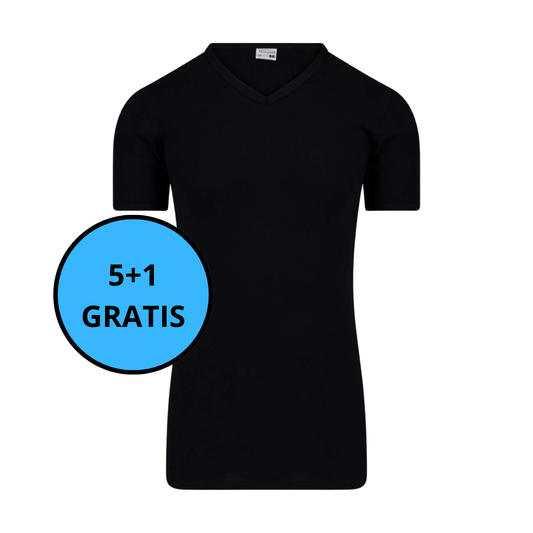Beeren Bodywear - Heren Shirt EXTRA LANG met V-Hals Owen 5+1 GRATIS