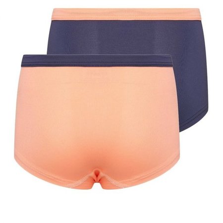 2-Pack Mix&Match Meisjes boxers Zalm/D.Blauw