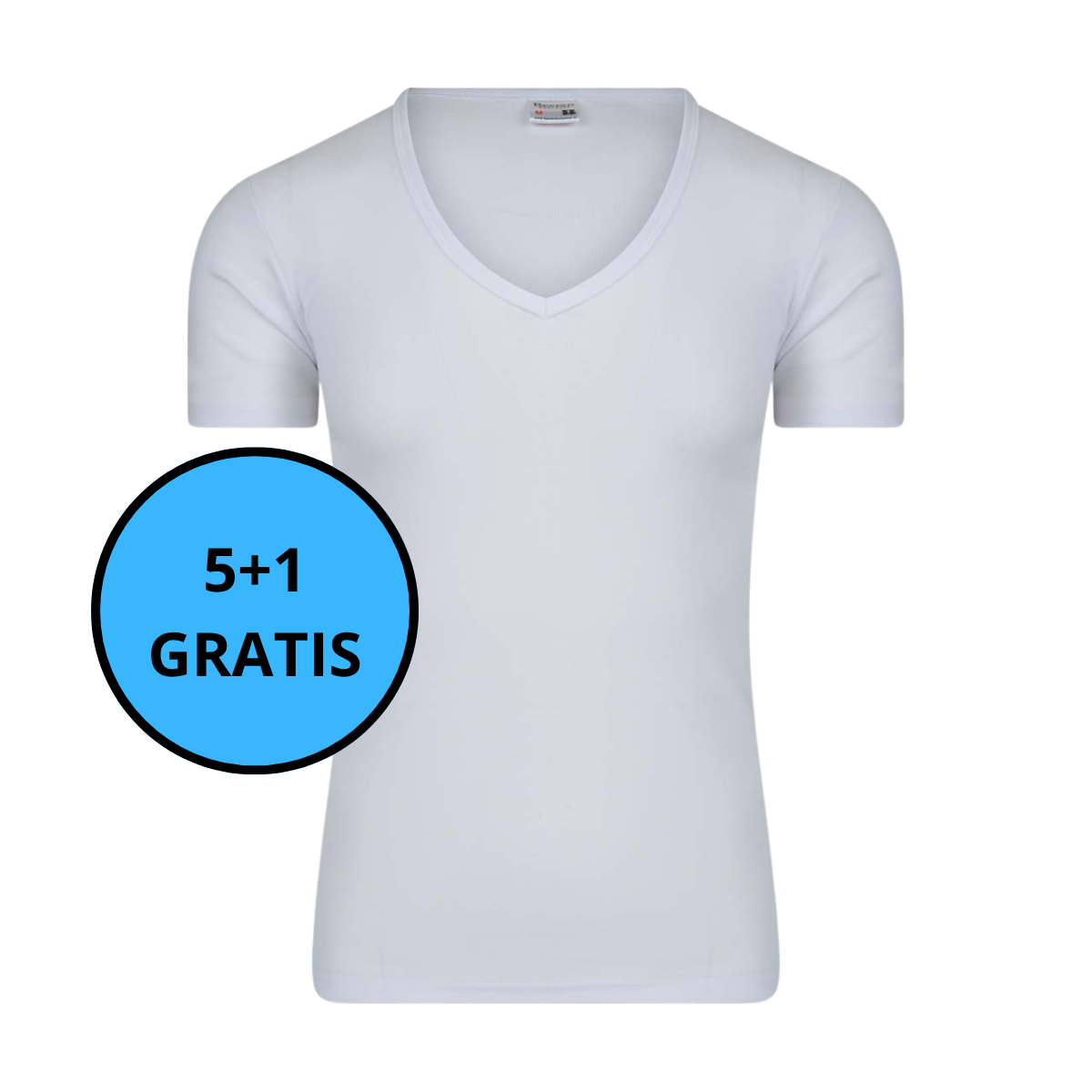 Beeren Bodywear - Heren Shirt met Diepe V-Hals David 5+1 GRATIS