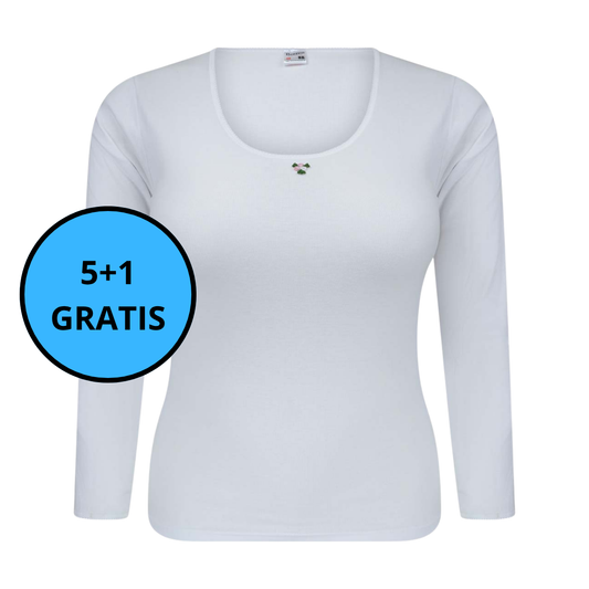 Beeren Bodywear - Onderblouse Lange Mouw Mia 5+1 GRATIS