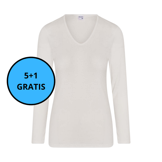 Beeren Bodywear - Thermo Dames Shirt Lange Mouw Fien 5+1 GRATIS