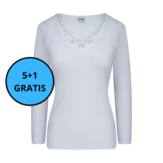 Beeren Bodywear - Onderblouse Lange Mouw Beatrix 5+1 GRATIS