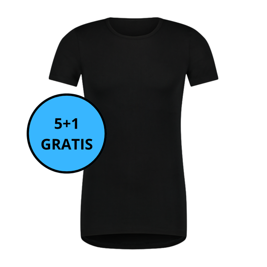 Beeren Bodywear -TENCEL™ Heren Shirt Ronde Hals Ties 5+1 GRATIS