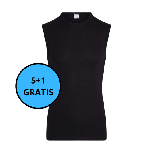 Beeren Bodywear - Mouwloos shirt EXTRA LANG Stijn 5+1 GRATIS