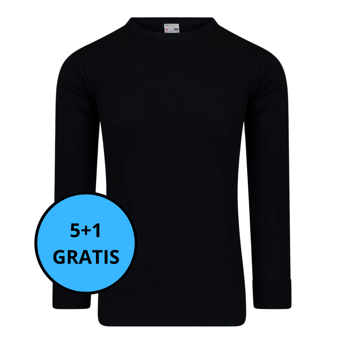 Beeren Bodywear - Heren Shirt Lange Mouw Mick 5+1 GRATIS