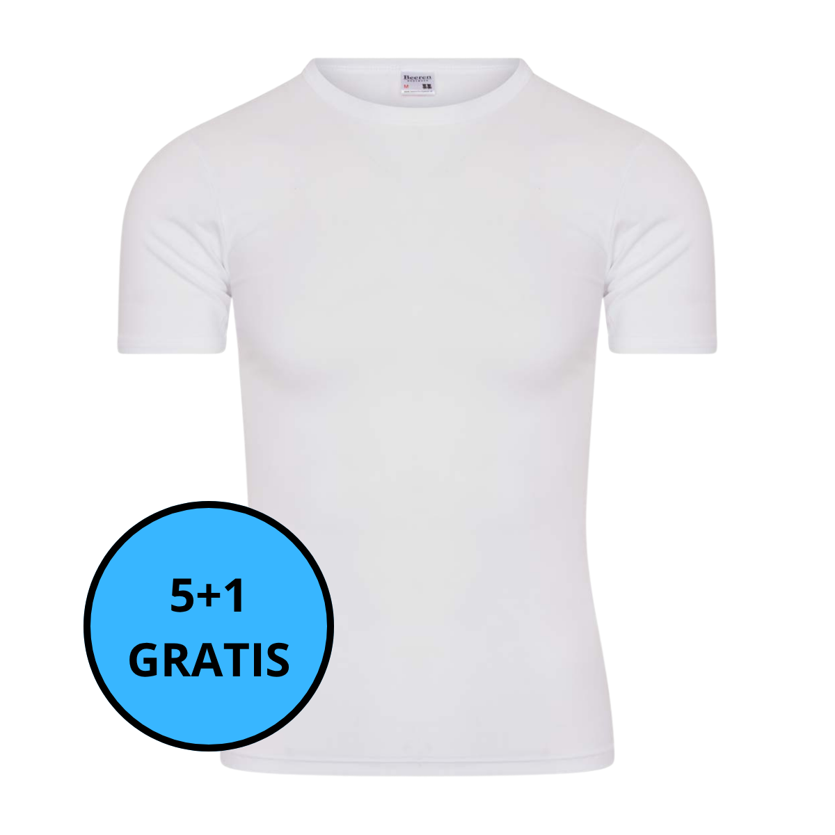 Beeren Bodywear - Heren Shirt Korte Mouw Jens 5+1 GRATIS