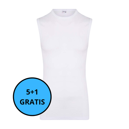 Beeren Bodywear - Mouwloos shirt EXTRA LANG Stijn 5+1 GRATIS